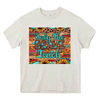 Cream only the brave teach Heavy Core Tee - JahusDesignShop