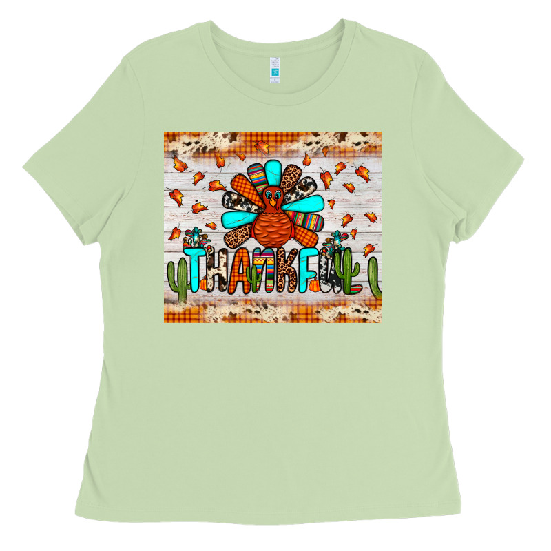 Thankful Turkey Ladies Tee by JahusDesignShop | Teevron