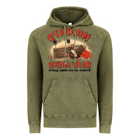 Vintage Olive stadium social club football Vintage Hoodie - MaliasSmallBusiness