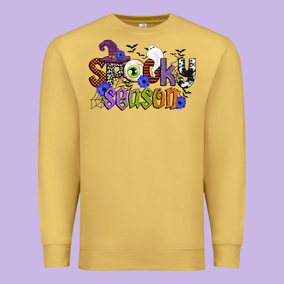 Spooky Season Premium Sweatshirt Designed By Cowgirlartshop