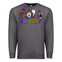 Charcoal Heather spooky season Premium Sweatshirt - CowGirlArtShop
