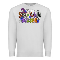 Dove Grey spooky season Premium Sweatshirt - CowGirlArtShop
