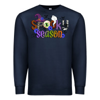 Navy spooky season Premium Sweatshirt - CowGirlArtShop
