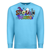 Ocean Blue spooky season Premium Sweatshirt - CowGirlArtShop
