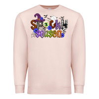 Pale Pink spooky season Premium Sweatshirt - CowGirlArtShop