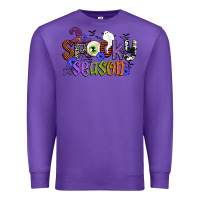 Purple spooky season Premium Sweatshirt - CowGirlArtShop