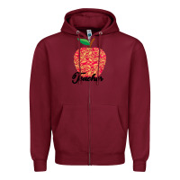 Burgundy Teacher Zipper Hoodie - Bettercallsaul