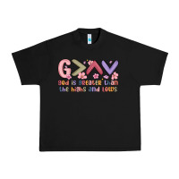 Black god is greater than the highs and lows Urban Heavy Tee - MaliasSmallBusiness