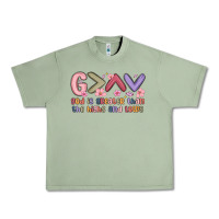 Oil Green god is greater than the highs and lows Urban Heavy Tee - MaliasSmallBusiness