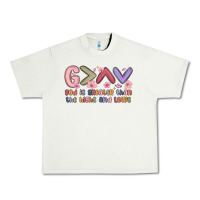 Pistachio god is greater than the highs and lows Urban Heavy Tee - MaliasSmallBusiness