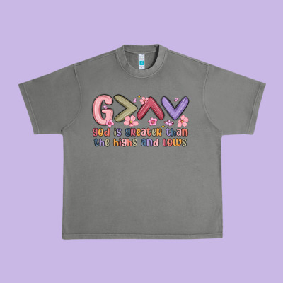 God Is Greater Than The Highs And Lows Urban Heavy Tee Designed By Maliassmallbusiness