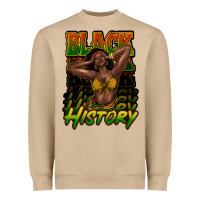 Black History Afro Woman Heavyweight Sweatshirt | Teevron