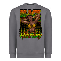 Storm black history afro woman Heavyweight Sweatshirt - NancyCooperArtShop