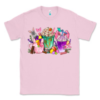 Bubblegum Pink Easter coffee cups with Bunny Classic Tee - NancyCooperArtShop
