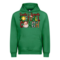 Emerald Santa's Favorite Softball Coach For Christmas Urban Hoodie - FaDigitalArtStudio