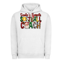 Pigment Lunar Rock Santa's Favorite Softball Coach For Christmas Urban Hoodie - FaDigitalArtStudio