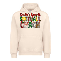 Sandshell Santa's Favorite Softball Coach For Christmas Urban Hoodie - FaDigitalArtStudio