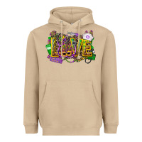 Mushroom mardi gras love nurse Heavyweight Hoodie - CowGirlArtShop