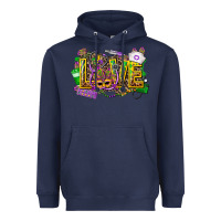 Navy mardi gras love nurse Heavyweight Hoodie - CowGirlArtShop