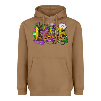 Toasted Coconut mardi gras love nurse Heavyweight Hoodie - CowGirlArtShop