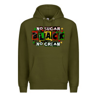 Army Green no sugar no cream black Premium Hoodie - CowGirlArtShop