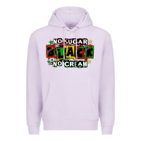 Lilac no sugar no cream black Premium Hoodie - CowGirlArtShop