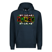 Navy no sugar no cream black Premium Hoodie - CowGirlArtShop