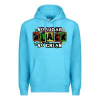 Ocean Blue no sugar no cream black Premium Hoodie - CowGirlArtShop
