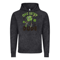 Vintage Black one lucky dude Vintage Hoodie - MaliasSmallBusiness