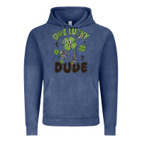 Vintage Denim one lucky dude Vintage Hoodie - MaliasSmallBusiness
