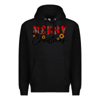 Black merry christmas Premium Hoodie - JahusDesignShop