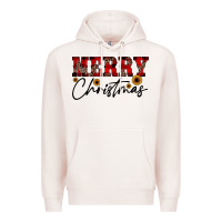 Pale Pink merry christmas Premium Hoodie - JahusDesignShop