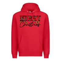 Red merry christmas Premium Hoodie - JahusDesignShop