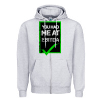 Heather Grey You Had Me At Ebitda Zipper Hoodie - Bettercallsaul