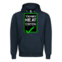 Navy You Had Me At Ebitda Zipper Hoodie - Bettercallsaul