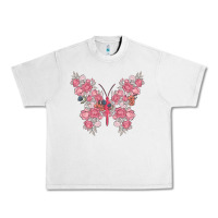 Lunar Rock floral butterfly Urban Heavy Tee - MaliasSmallBusiness