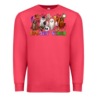 Cardinal spooky vibes sports ghosts Premium Sweatshirt - CowGirlArtShop