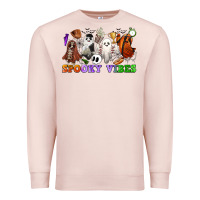 Pale Pink spooky vibes sports ghosts Premium Sweatshirt - CowGirlArtShop