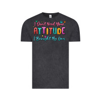 Vintage Black i don't need your attitude i brought my own Vintage Tee - MaliasSmallBusiness