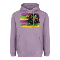 Lavender mardi gras flag Heavyweight Hoodie - CowGirlArtShop