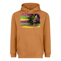Meerkat mardi gras flag Heavyweight Hoodie - CowGirlArtShop