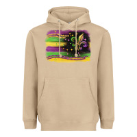 Mushroom mardi gras flag Heavyweight Hoodie - CowGirlArtShop