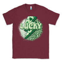 Burgundy st. patrick's day lucky Classic Tee - MaliasSmallBusiness