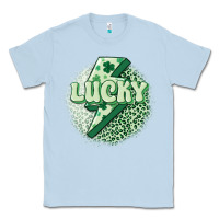 Dusty Blue st. patrick's day lucky Classic Tee - MaliasSmallBusiness