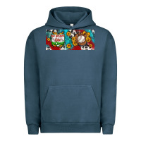 Pigment Midnight Navy no place like home baseball Urban Hoodie - BundleAndBundleShop