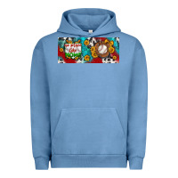 Pigment Pebble Blue no place like home baseball Urban Hoodie - BundleAndBundleShop