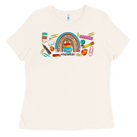 Bone teacher life rainbow frosted Ladies Tee - JahusDesignShop