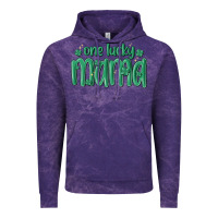 Cloud Purple one lucky mama Vintage Hoodie - MaliasSmallBusiness