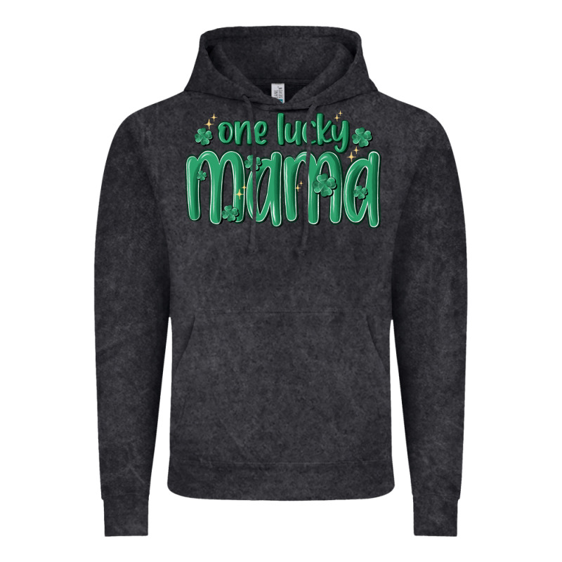 One Lucky Mama Vintage Hoodie by MaliasSmallBusiness | Teevron