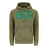 Vintage Olive one lucky mama Vintage Hoodie - MaliasSmallBusiness